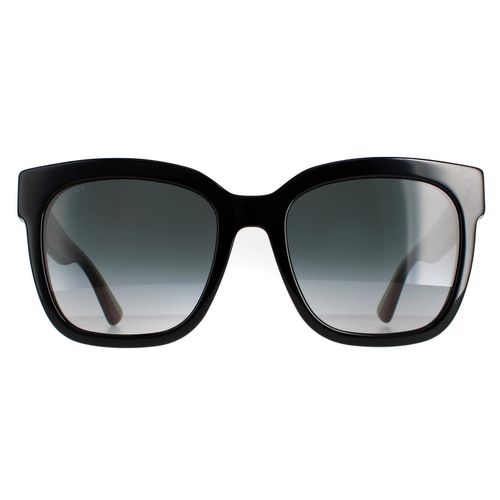 Womens Square With Green and Red Glitter Grey Gradient GG0034SN Sunglasses - One Size - NastyGal UK (+IE) - Modalova