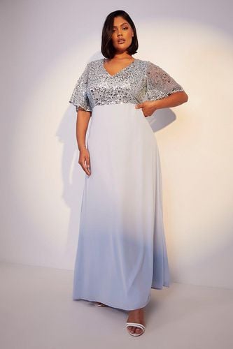 Womens Plus Bridesmaid Occasion Sequin Angel Maxi Dress - - 20 - boohoo - Modalova