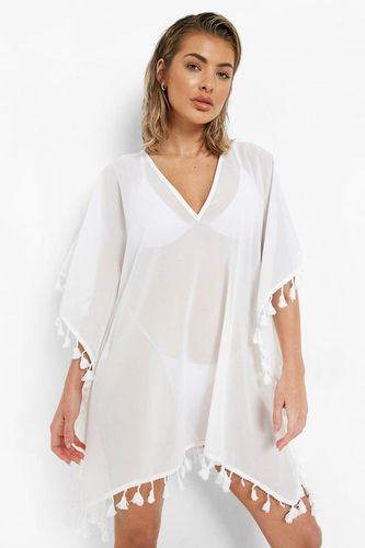 Womens Tassel Detail Beach Kaftan - - M - boohoo - Modalova