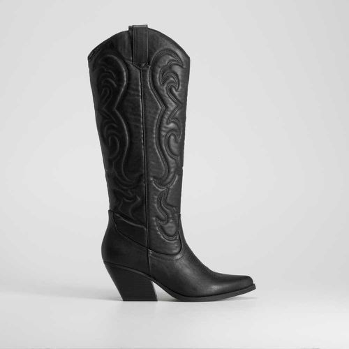 Bota alta campera negra - Talla: 37 - NYC - Modalova