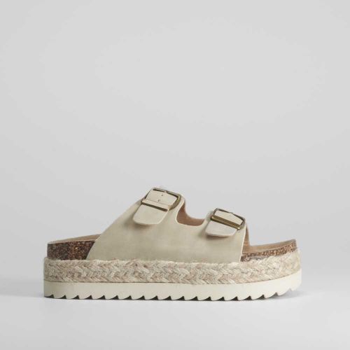 Sandalia esparto bio hebillas - Talla: 40 - NYC - Modalova