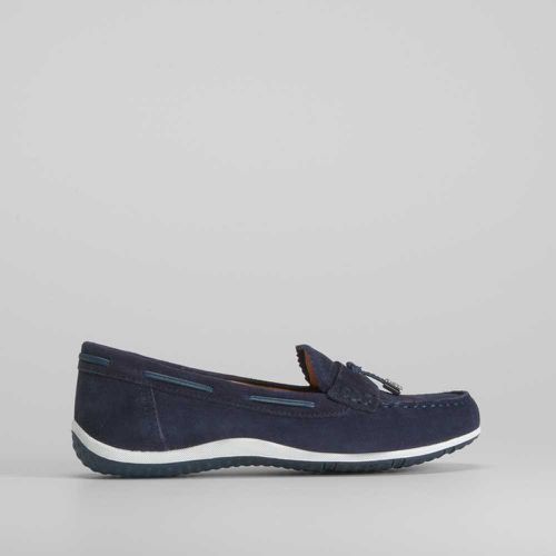 Mocasín vega azul piel - Talla: 40 - Geox - Modalova