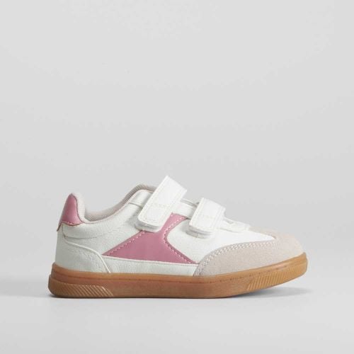 Zapatilla retro con velcros y rosa SEVEN FI - Talla: 29 - Oh girl! - Modalova