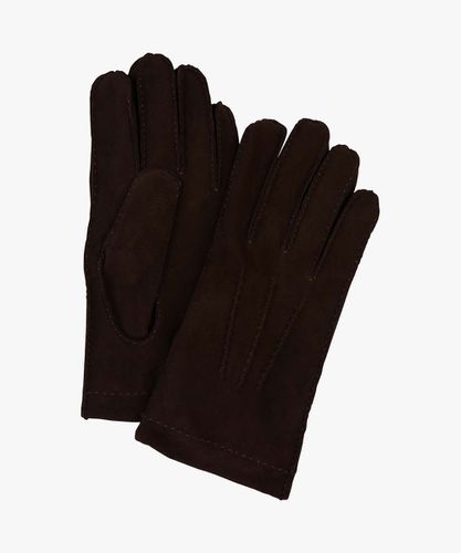 Braune Handschuhe aus Wildleder Herren - Profuomo - Modalova