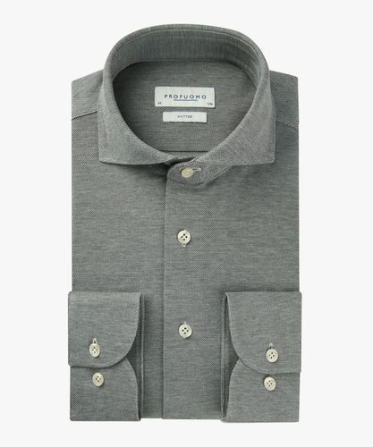 Grau-grün Knitted-Hemd Herren - Profuomo - Modalova