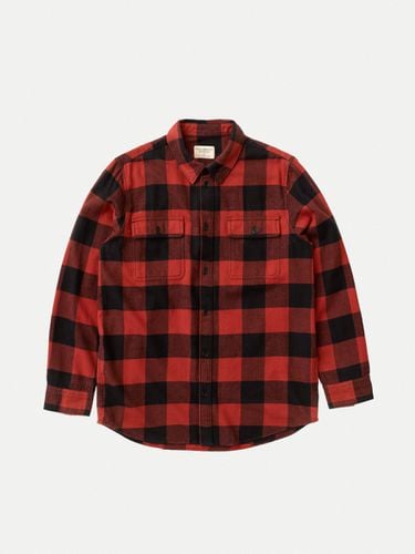 Gabriel Buffalo Check Poppy Men's Organic Shirts X Small Sustainable Clothing - Nudie Jeans - Modalova