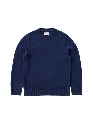 Hampus Crew Neck Wool Blueberry Men's Organic Knits X Small Sustainable Clothing - Nudie Jeans - Modalova