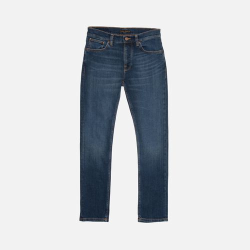 Grim Tim Indigo Myth Mid Waist Slim Fit Men's Organic Jeans W25/L28 Sustainable Denim - Nudie Jeans - Modalova