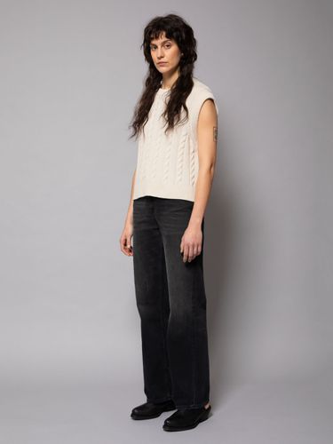 Kimmy Cable West Chalk Women's Organic Knits Small Sustainable Clothing - Nudie Jeans - Modalova