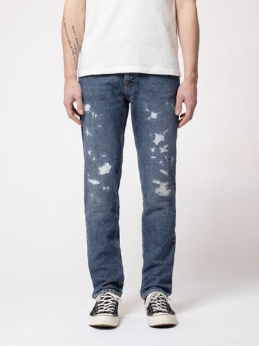 Steady Eddie II Stitched Mid Waist Regular Tapered Fit Men's Organic Jeans W27/L30 Sustainable Denim - Nudie Jeans - Modalova