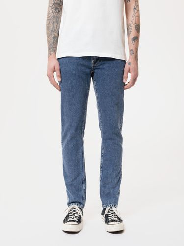 Lean Dean Plain Stone Mid Waist Slim Tapered Fit Men's Organic Jeans W27/L30 Sustainable Denim - Nudie Jeans - Modalova