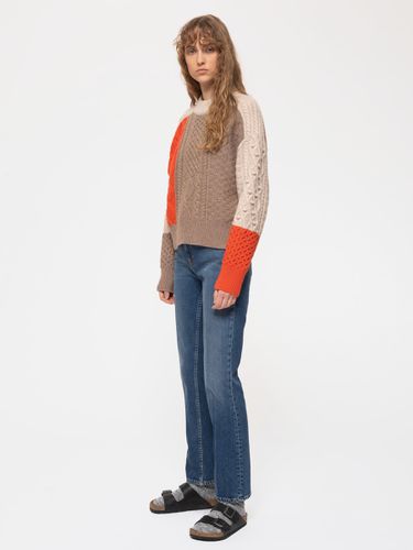 Olga Patched Knit Women's Organic Knits Medium Sustainable Clothing - Nudie Jeans - Modalova
