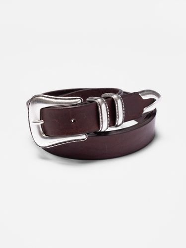 Western Silver Belt Dark Organic Belts 65 cm Sustainable Clothing - Nudie Jeans - Modalova