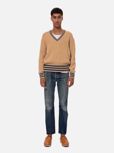 Stoffe Sweater V-Neck Men's Organic Knits Small Sustainable Clothing - Nudie Jeans - Modalova