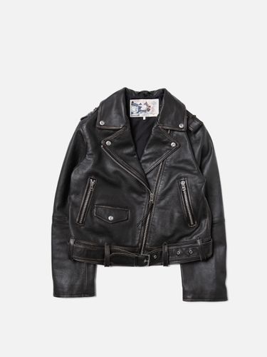 Greta Biker Leather Jacket Women's Organic Jackets X Small Sustainable Clothing - Nudie Jeans - Modalova