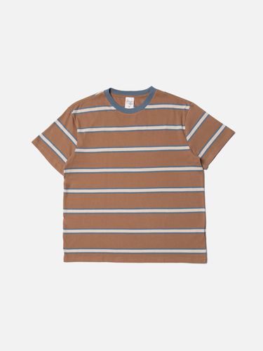 Leffe 90s Stripe T-Shirt Tobacco Men's Organic T-shirts Medium Sustainable Clothing - Nudie Jeans - Modalova