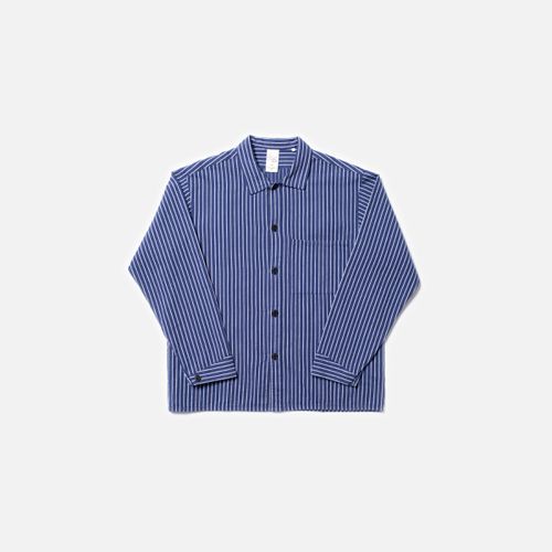 Berra Striped Worker Shirt Men's Organic Shirts Small Sustainable Clothing - Nudie Jeans - Modalova