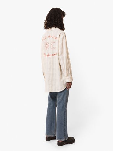 Monica Embroidered Shirt Women's Organic Shirts Medium Sustainable Clothing - Nudie Jeans - Modalova
