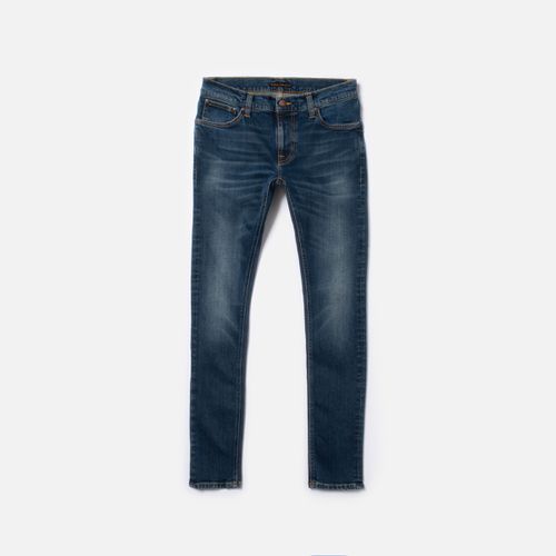 Tight Terry Night Shadows Mid Waist Tight Fit Men's Organic Jeans W24/L28 Sustainable Denim - Nudie Jeans - Modalova