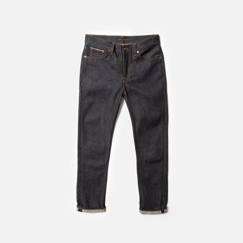 Steady Eddie II Heavy Selvage Mid Waist Regular Tapered Fit Organic Selvedge Jeans W30/L30 Sustainable Denim - Nudie Jeans - Modalova