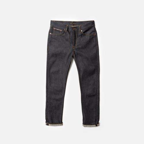 Steady Eddie II Heavy Selvage Mid Waist Regular Tapered Fit Organic Selvedge Jeans W32/L34 Sustainable Denim - Nudie Jeans - Modalova