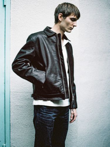 Eddy Rider Leather Jacket Men's Organic Jackets X Large Sustainable Clothing - Nudie Jeans - Modalova