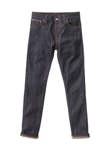 Thin Finn Dry Selvage Comfort Mid Waist Slim Fit Organic Selvedge Jeans W24/L30 Sustainable Denim - Nudie Jeans - Modalova