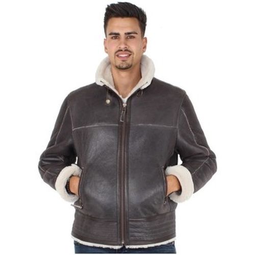 Blouson Bombardier en mouton retourne ref 38175 - Pallas Cuir - Modalova