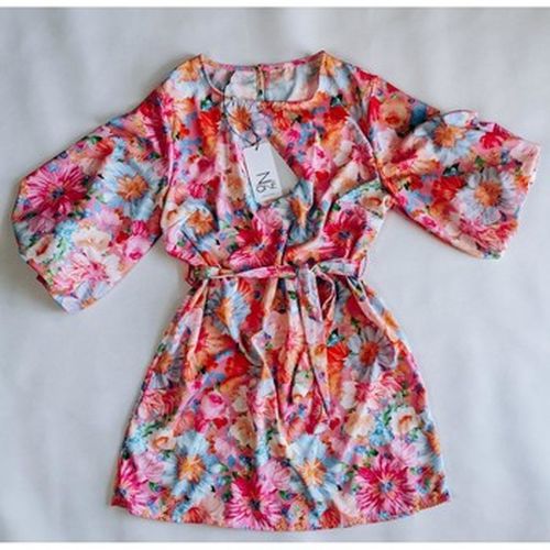 Robe courte Robe Flowers Pink - Made In Italia - Modalova