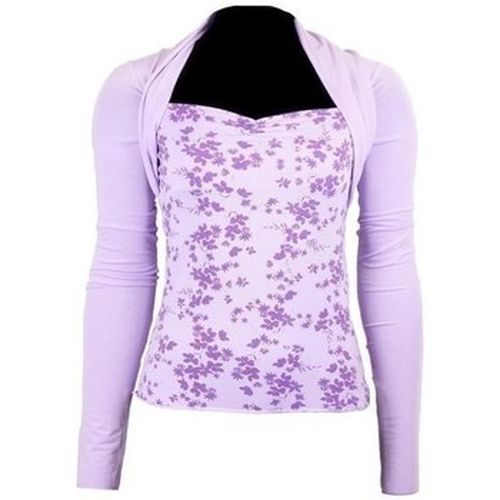T-shirt Koszulka Damska Z Długim Rękawem Fiołkowy - Deha - Modalova
