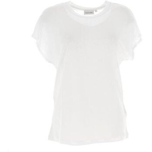 T-shirt Linen jersey c-neck - Calvin Klein Jeans - Modalova