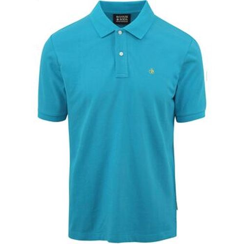 T-shirt Polo Piqué Turquoise - Scotch & Soda - Modalova