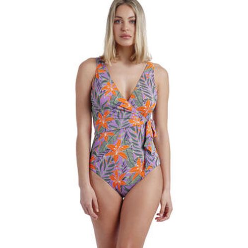 Maillots de bain Maillot de bain 1 pièce préformé croisé Jungle Mauve - Admas - Modalova