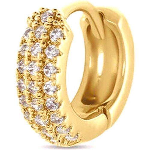 Boucles oreilles Piercing créole doré et oxyde de zirconium - Agatha Ruiz de la Prada - Modalova