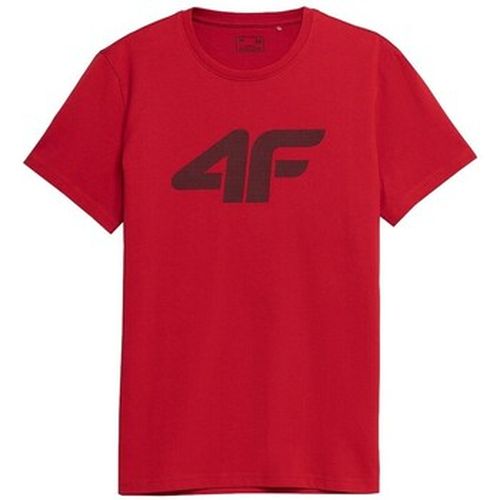 T-shirt 4F SS23TTSHM537CZERWONY - 4F - Modalova