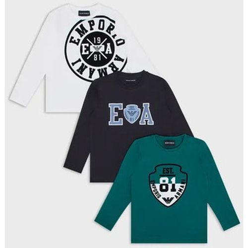 Jeans 3/4 & 7/8 EMPORIO ARMANI SET 3 T-SHIRT IN JERSEY CON LOGO Art. 6L4DJ7 - Armani jeans - Modalova