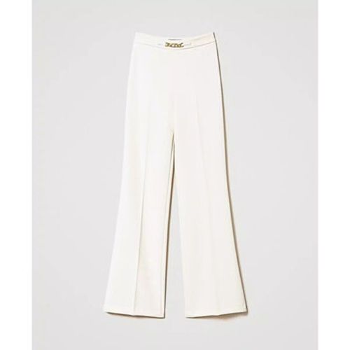 Jeans 3/4 & 7/8 PANTALONE WIDE LEG CON CATENA OVAL T Art. 232TT2191 - Twin Set - Modalova