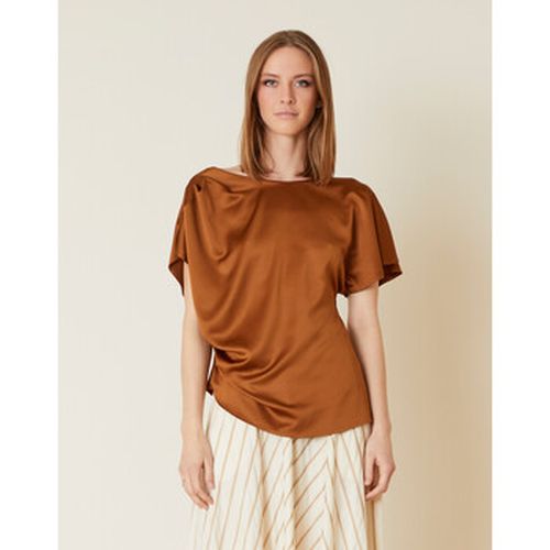 Jeans 3/4 & 7/8 BLUSA ASIMMETRICA IN RASO Art. C316PU - Manila Grace - Modalova