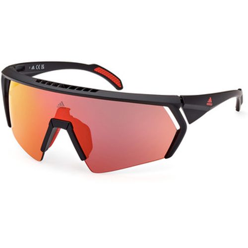 Lunettes de soleil SP0063 CMPT AERO Lunettes de soleil, Noir mat/Bordeaux - adidas - Modalova