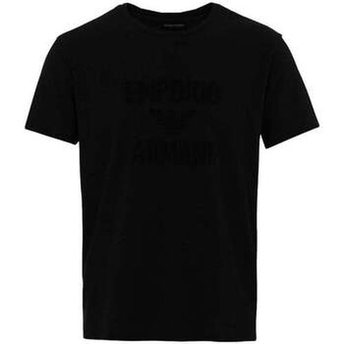 T-shirt Beach Woven Logo T-Shirt Black - Emporio Armani - Modalova