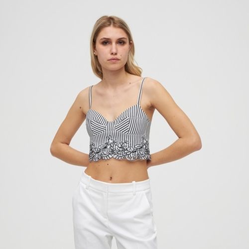 Blouses Top court rayé avec dentelle - Ermanno Scervino - Modalova