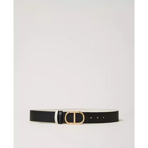 Jeans 3/4 & 7/8 CINTURA REVERSIBILE IN PELLE CON FIBBIA Art. 251TA4380 - Twin Set - Modalova