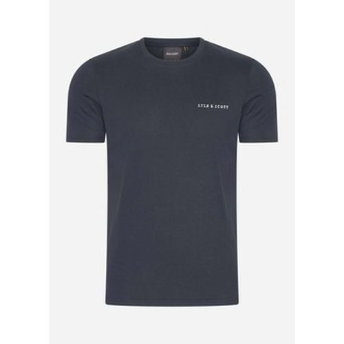 T-shirt T-shirt brodé - marine foncé blanc - Lyle & Scott - Modalova