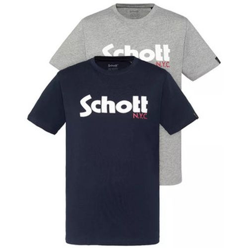 T-shirt Schott Pack 2 PETIT LOGO - Schott - Modalova