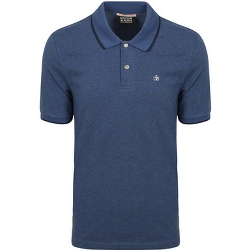 T-shirt Melange Polo Foncé - Scotch & Soda - Modalova