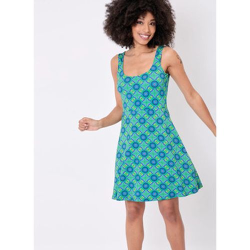 Robe courte Robe imprimée maille rétro fluide DANETTE - La Fiancee Du Mekong - Modalova