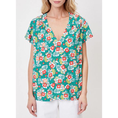 T-shirt Top imprimé fluide col V GARY - La Fiancee Du Mekong - Modalova