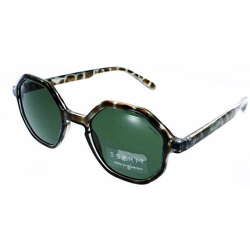 Lunettes de soleil femme 39272 Ecaille vert forme Octogonale - Esprit - Modalova
