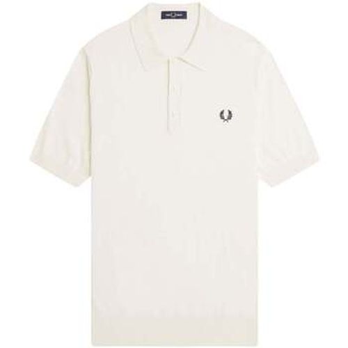 T-shirt Cotton Knitted Polo Shirt Ecru - Fred Perry - Modalova