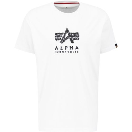 T-shirt Grunge Logo T-Shirt - white - Alpha Industries - Modalova